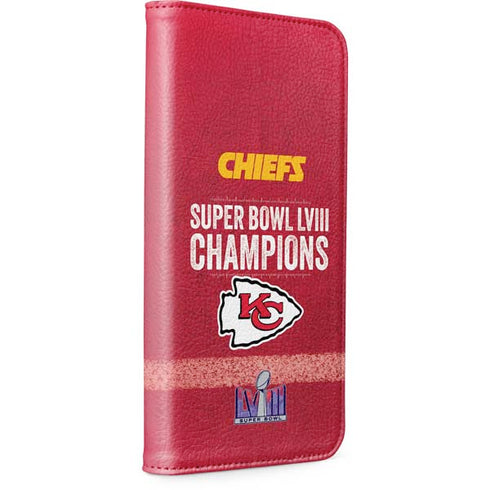 NFL Chiefs Super Bowl LVIII Champions iPhone 14 Plus Folio Case